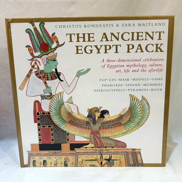 THE ANCIENT EGYPT PACK : A THREE-DIMENSIONAL POP-UP HARDCOVER BOOK GIFT 1996 - Picture 1 of 7